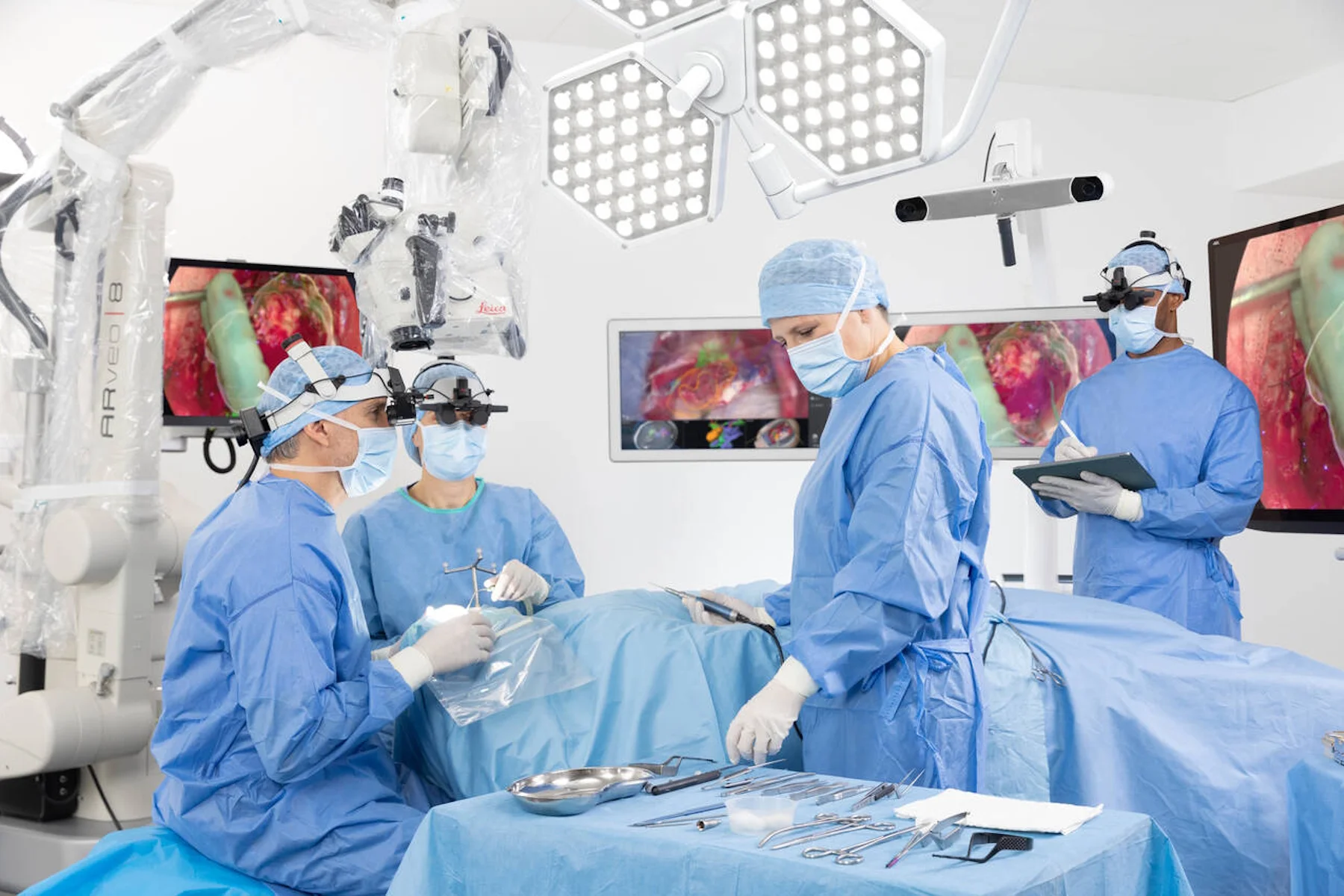 Microsurgery in Indore performed by expert plastic surgeon using high-precision surgical microscope in advanced operation theatre